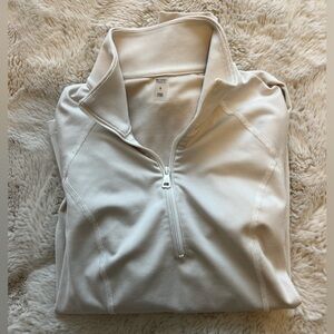 Beyond Yoga Beige Zip Up
